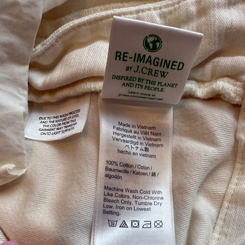 J. Crew Women's Off-White Elastic Waist Drawstring Pants Size XXL - Picture 3 of 14